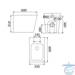 Унитаз приставной Iddis Bild BILRDSEi26 с сиденьем Soft Close (микролифт)