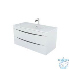 Тумба с умывальником, подвесная, 100 см, белая, Cloud, IDDIS, CLO10W1i95K