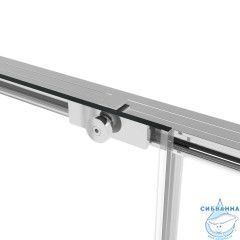 Дверь в нишу Vincea Slim Soft 140 профиль хром, стекло прозрачное VDS-1SS140CL