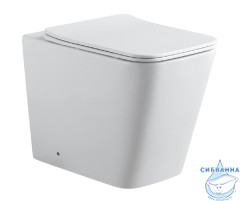 Унитаз приставной безободковый Aquanet Tavr 2.0 243544 с сиденьем Soft Close (микролифт)