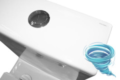 Унитаз напольный безободковый Azario Scala с бачком и сиденьем Soft Close (микролифт) AZ-8101