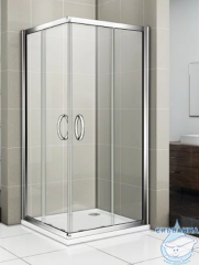 Душевое ограждение Bas Infinity CR-120-80-C-CH 120x80 профиль хром, стекло прозрачный (без поддона)