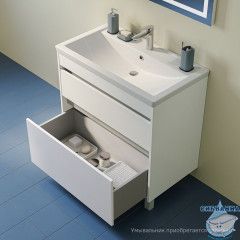 Тумба напольная, 80 см, белый, Zodiac X, IDDIS, ZDX80WFi95 подходит умыв. 4078000i28