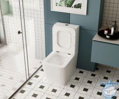 Унитаз напольный Abber Rechteck AC1210 с бачком и сиденьем Soft Close (микролифт)