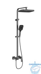 Душевая система Vincea Cube 320 1 режим VSFS-4C12GM (вороненая сталь)