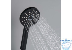 Ручной душ Aquatek Оберон 3 режима AQ2006MB (черный матовый)
