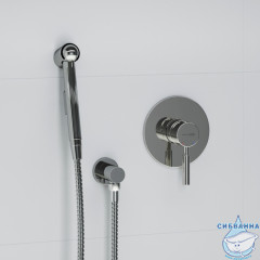 Встраиваемый смеситель с гигиеническим душем Wasserkraft A14157 (хром)