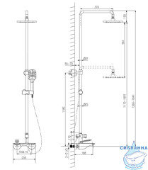 Душевая система Lemark Bellario LM6862C