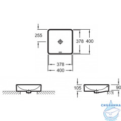 Раковина на столешницу 40 см Jacob Delafon Vox EVG102-MG2