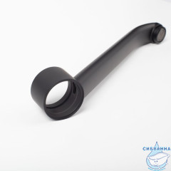 Излив для смесителя, кухня, нерж. сталь, 216х153 мм, поворотный, черный, IDDIS, 995V22B5SM