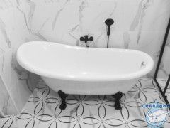 Ванна из литьевого мрамора New Line Sanitary Даллас на ножках 168х76