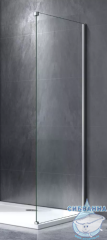 Боковая стенка Bas Idea SP-100-C-B профиль черный, стекло прозрачное
