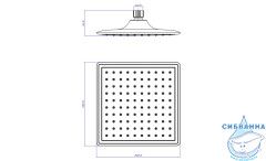 Верхний душ Lemark LM8035C 20 см