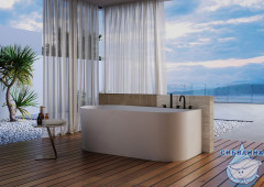 Акриловая ванна ABBER AB9496-1.5 R 150x75 с каркасом