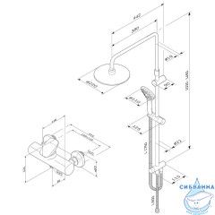 Душевая система AM.PM Spirit V2.0 F40870A24 1 режим (хром)