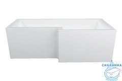 Акриловая ванна 1Marka Linea 165х85 R с каркасом
