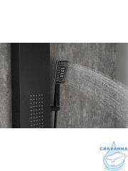 Душевая панель Frap F24005-6 (черный матовый)