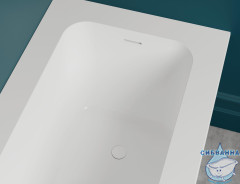 Ванна из искусственного камня Salini Orlando Vasta Kit 190x100 (материал solix, матовый)