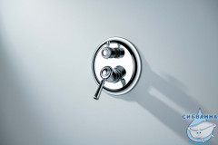 Встраиваемый смеситель для ванны Aquatek Классик AQ1546CR (2 режима) (хром)
