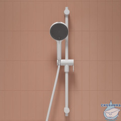 Лейка для душа, белый матовый, Aiger, IDDIS, AIG4FW0i18