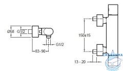 Смеситель для душа Jacob Delafon Talan E10108RU-CP