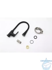 Смеситель кухни Frap F4417-6 (черный матовый)