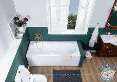 Акриловая ванна Aquanet Dali 170x70 с каркасом