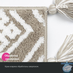 Коврик для ванной комнаты, 50x80, микрофибра, бежевый, IDDIS, DT02P58i12