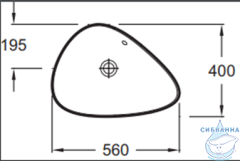 Раковина на столешницу 56 см Jacob Delafon Nouvelle Vague EVI102-00