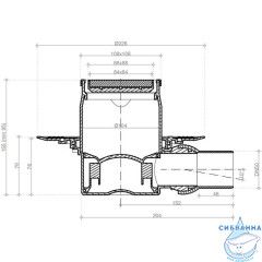 Дренажный трап для душа Pestan Confluo Standard Plate 13702568