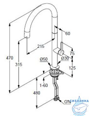 Смеситель для кухни Kludi Aurea 55803N575 (никель)