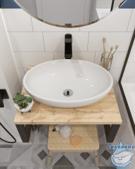 Столешница 1MARKA GRUNGE LOFT 60 Дуб Вотан