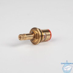 Кран-букса для смесителя, керамика, 90°, 20 зубцов, G1/2", М24, h=50 мм, правая, IDDIS, 998CR501SMH-1