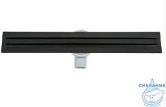 Дренажный трап для душа ALMAes Bajo 90 см с решеткой (черный)