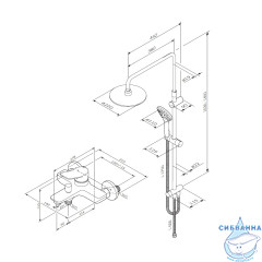 Душевая система Am.Pm X-Joy 220 1 режим F40885A34  (хром)