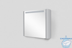 Шкаф-зеркало Am.Pm Sensation 80 L  серый шелк