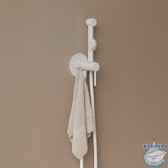 Встраиваемый смеситель с гигиеническим душем, белый матовый, IDDIS, 003WTR0i08