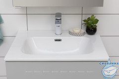 Тумба Aquanet Алвита New 60 с раковиной Flat 60 серый