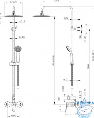 Душевая система Bravat Eco F9111147C-A-RUS (хром)