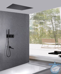 Душевая система Abber Daheim AF8254B 500 1 режим (черный матовый)