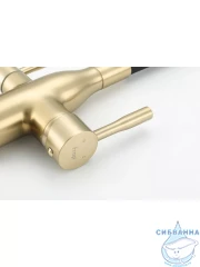 Смеситель кухни Frap F4396-3 (золото/черный)