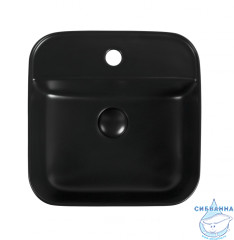 Раковина на столешницу 39 см Aquanet City-2-MB 273669 (черный)