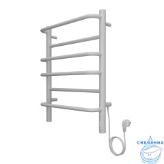 Полотенцесушитель электрический Санприз Евромикс П6 45Х60 (белый матовый) (подключение универсальное)