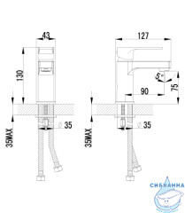 Смеситель для раковины Lemark Plus Grace LM1506C (без донного клапана)