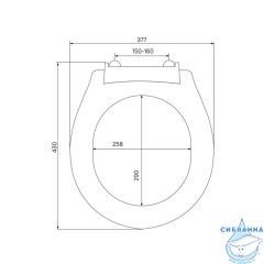 Сиденье для унитаза, полипропилен, 010, Milardo, 010PP00M31