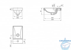 Мебельная раковина Cersanit Moduo 40 S-UM-MOD40/1