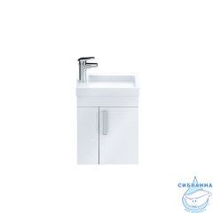 Тумба с умывальником для ванной комнаты, подвесная, белая, 40 см, Torr, IDDIS, TOR40W1i95K
