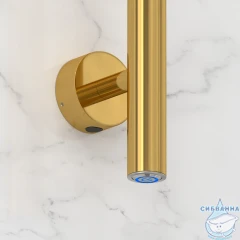 Полотенцесушитель электрический Сунержа Аскет 165 (с возможностью скрытого подключения) (золото)