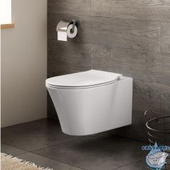 Инсталляция Ideal Standard ProSys R020467 с кнопкой смыва в комплекте с унитазом Ideal Standard Connect Air AquaBlade c сиденьем Soft close (микролифт), R031001