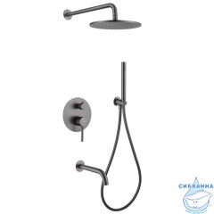 Душевая система ABBER Wasser Kreis 250 1 режим AF8117NG (никель)